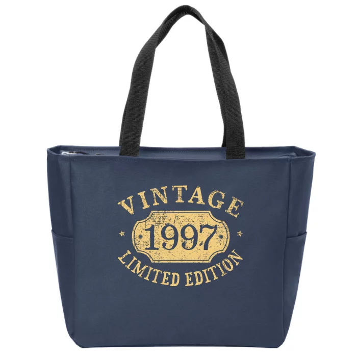 Vintage 1997 Birthday 25th Limited Edition Zip Tote Bag