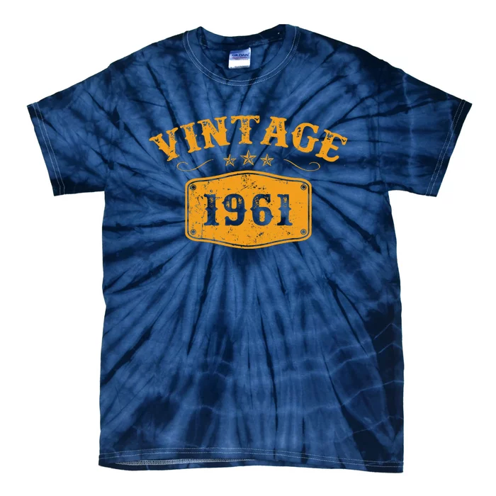 Vintage 1961 Birthday Gifts Tie-Dye T-Shirt