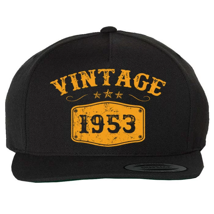 Vintage 1953 Birthday Gifts Wool Snapback Cap