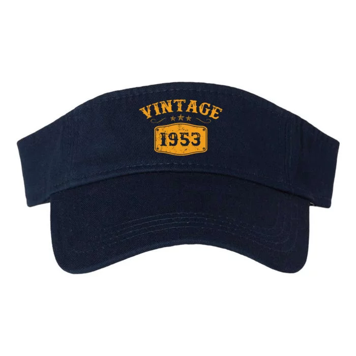 Vintage 1953 Birthday Gifts Valucap Bio-Washed Visor