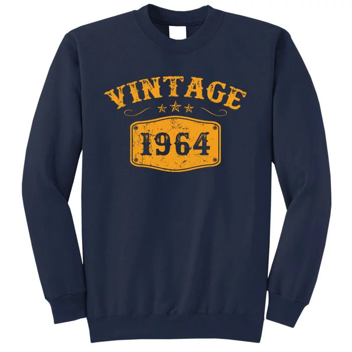 Vintage 1964 Birthday Gifts Tall Sweatshirt