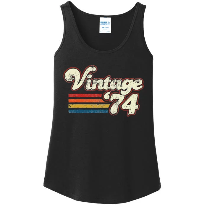 Vintage 1974 Birthday Ladies Essential Tank