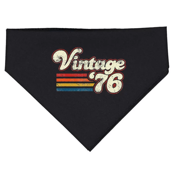 Vintage 1976 Birthday USA-Made Doggie Bandana