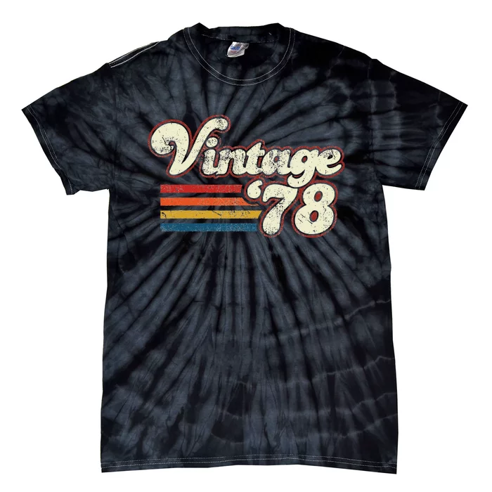 Vintage 1978 Birthday Cute Tie-Dye T-Shirt