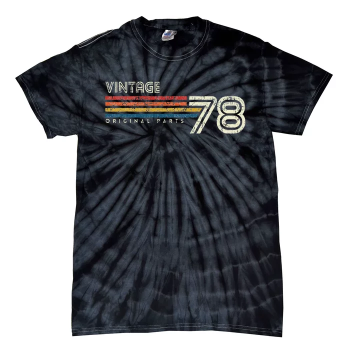 Vintage 1978 Birthday Tie-Dye T-Shirt