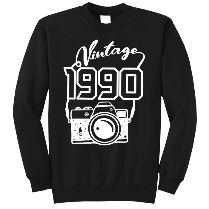 Vintage 1990 Birthday Party Happy Birthday Tall Sweatshirt