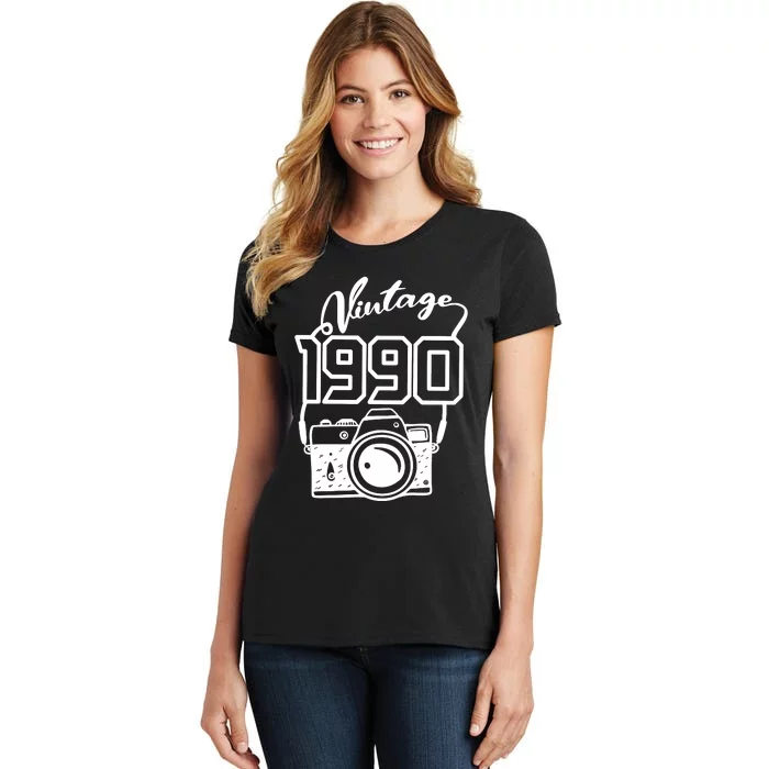 Vintage 1990 Birthday Party Happy Birthday Women's T-Shirt