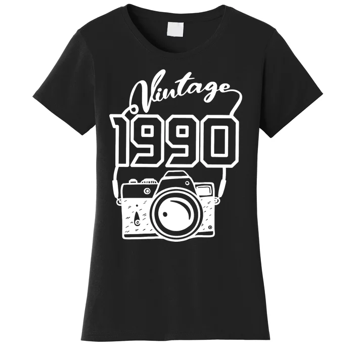 Vintage 1990 Birthday Party Happy Birthday Women's T-Shirt