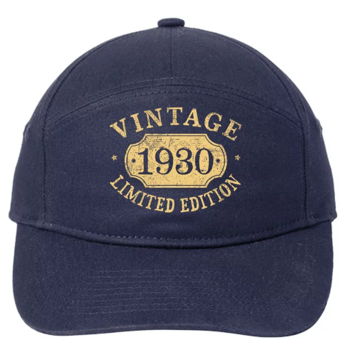 Vintage 1930 Birthday 92nd Limited Edition 7-Panel Snapback Hat