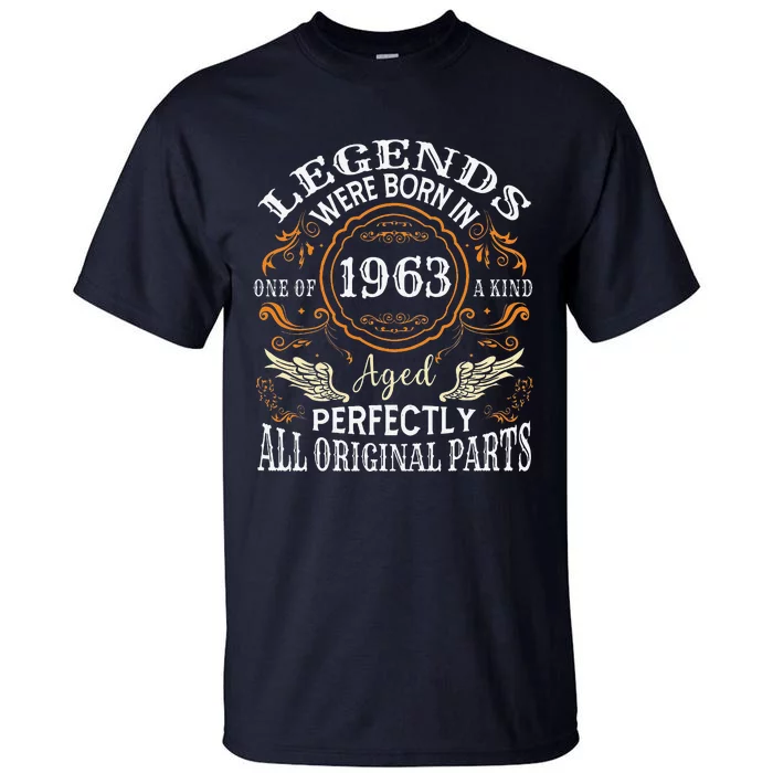 Vintage 1963 Classic Turning 60 Years 60th Birthday For Tall T-Shirt