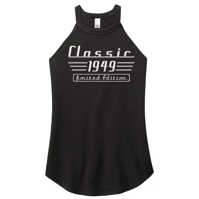 Vintage 1949 Classic Car 75th Birthday Women’s Perfect Tri Rocker Tank