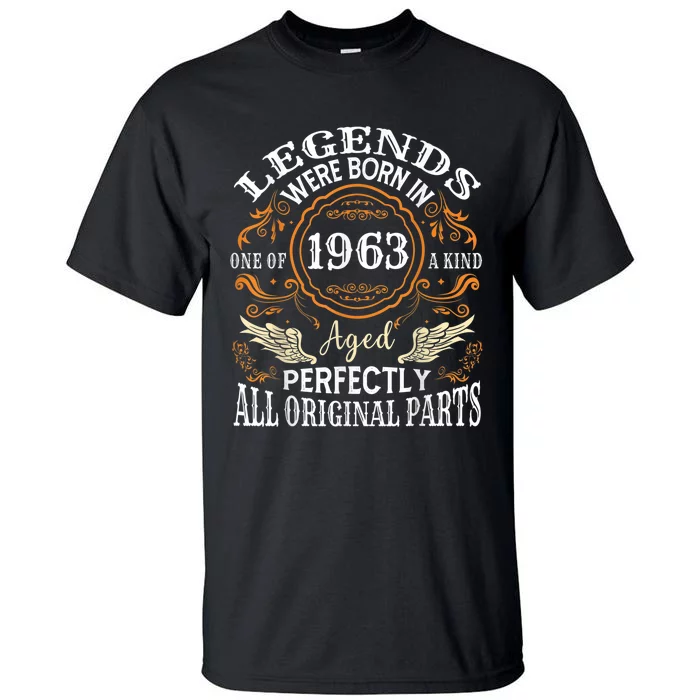 Vintage 1963 Classic Turning 60 Years 60th Birthday For M.e.n Tall T-Shirt