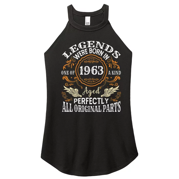 Vintage 1963 Classic Turning 60 Years 60th Birthday For M.e.n Women’s Perfect Tri Rocker Tank