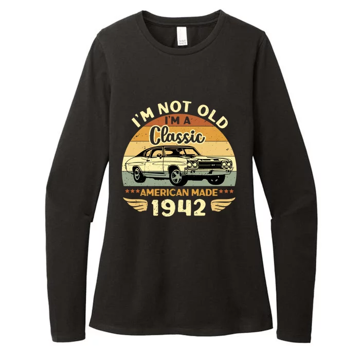 Vintage 1942 Car Birthday Gift Im Not Old Im A Classic 1942 Gift Womens CVC Long Sleeve Shirt