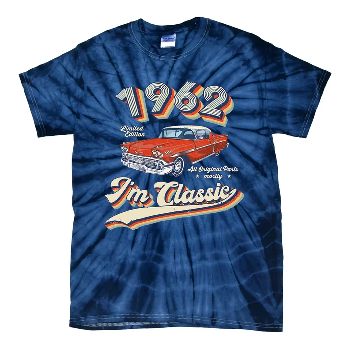 Vintage 1962 Classic 60 Year Old Original Gift 60th Birthday Tie-Dye T-Shirt