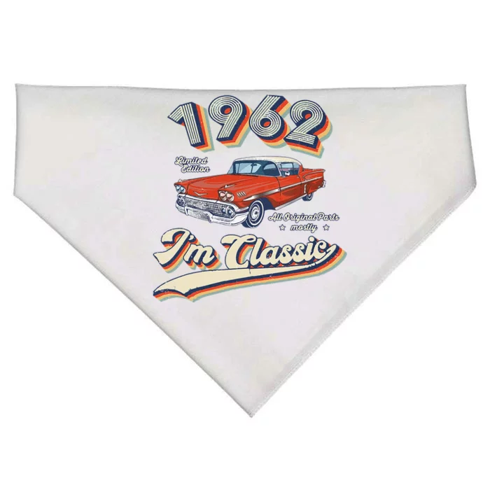 Vintage 1962 Classic 60 Year Old Original Gift 60th Birthday USA-Made Doggie Bandana