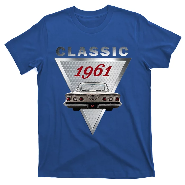 Vintage 1961 Classic Car Art Triple Tail Lights 60s Cars T-Shirt