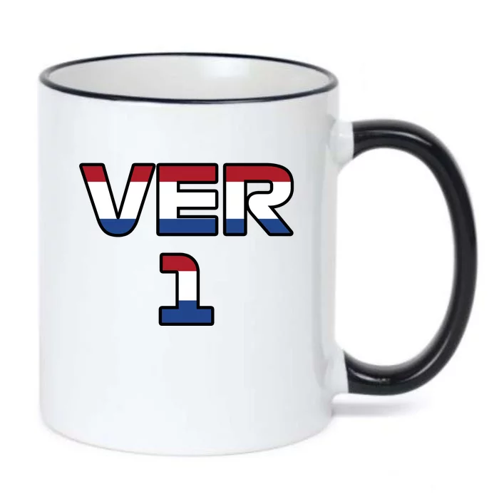 VER 1 Dutch Flag Black Color Changing Mug