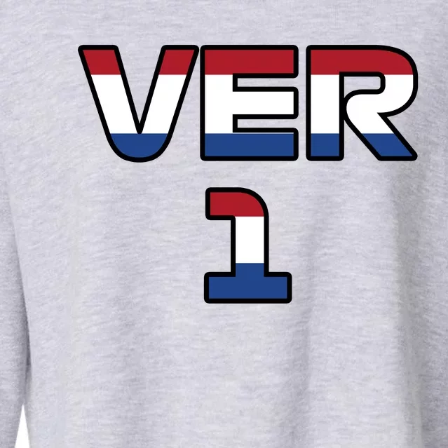 VER 1 Dutch Flag Cropped Pullover Crew