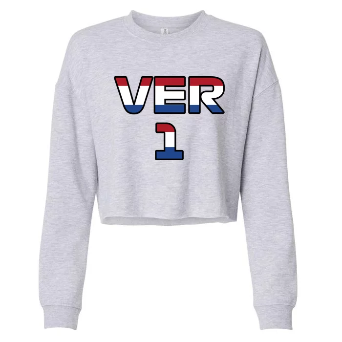 VER 1 Dutch Flag Cropped Pullover Crew