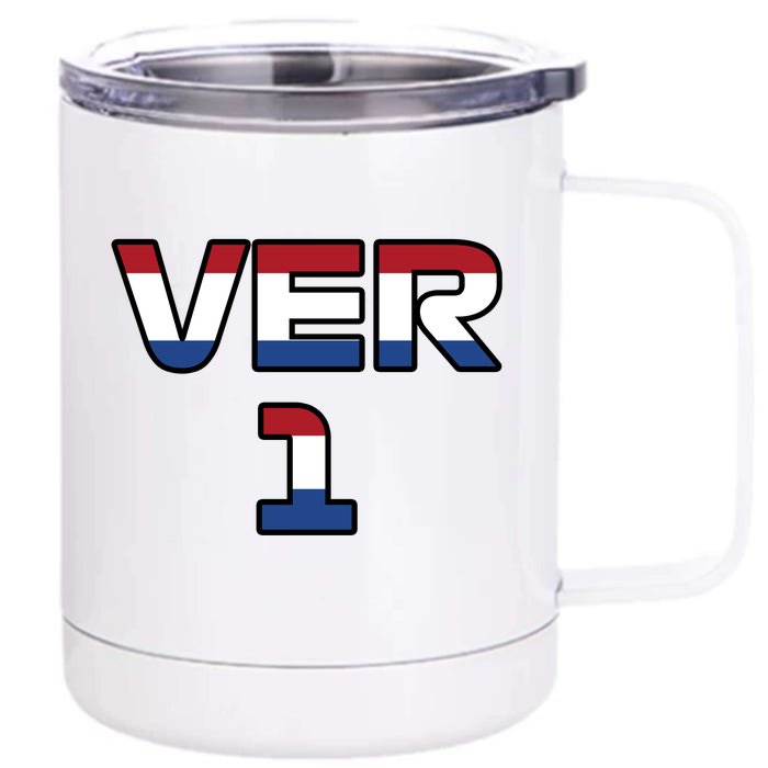 VER 1 Dutch Flag Front & Back 12oz Stainless Steel Tumbler Cup