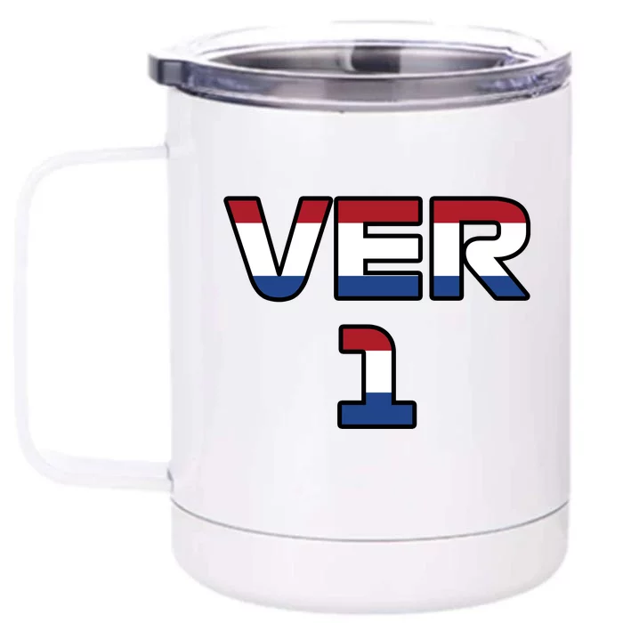 VER 1 Dutch Flag Front & Back 12oz Stainless Steel Tumbler Cup