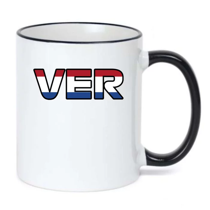 VER 1 Dutch Flag Black Color Changing Mug