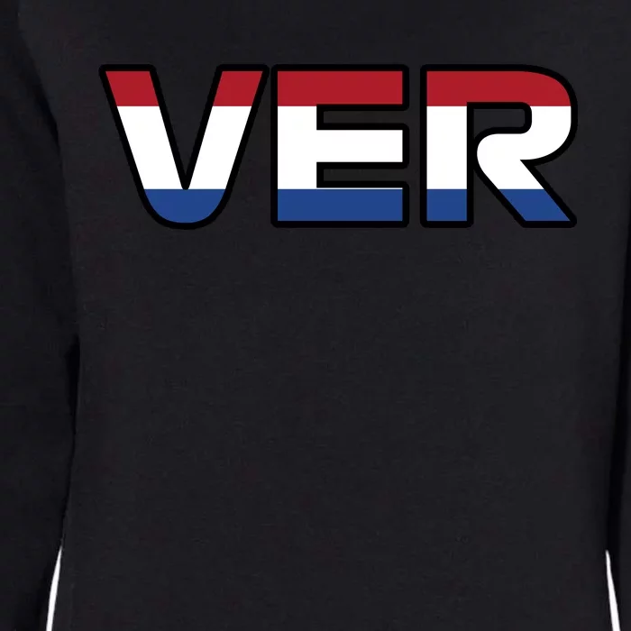 VER 1 Dutch Flag Womens California Wash Sweatshirt