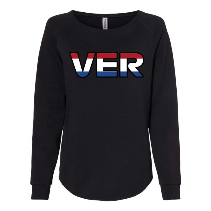 VER 1 Dutch Flag Womens California Wash Sweatshirt