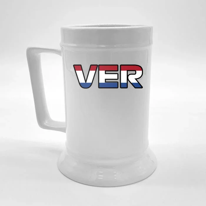 VER 1 Dutch Flag Front & Back Beer Stein