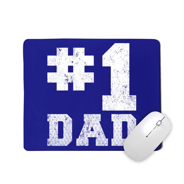 Vintage #1 Dad Number One Golf Dad Fathers Day Gift Mousepad