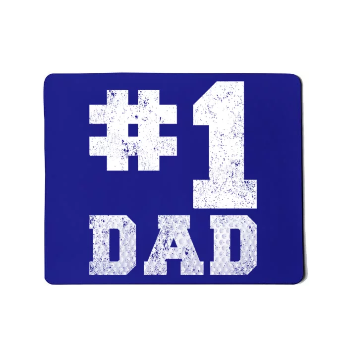 Vintage #1 Dad Number One Golf Dad Fathers Day Gift Mousepad