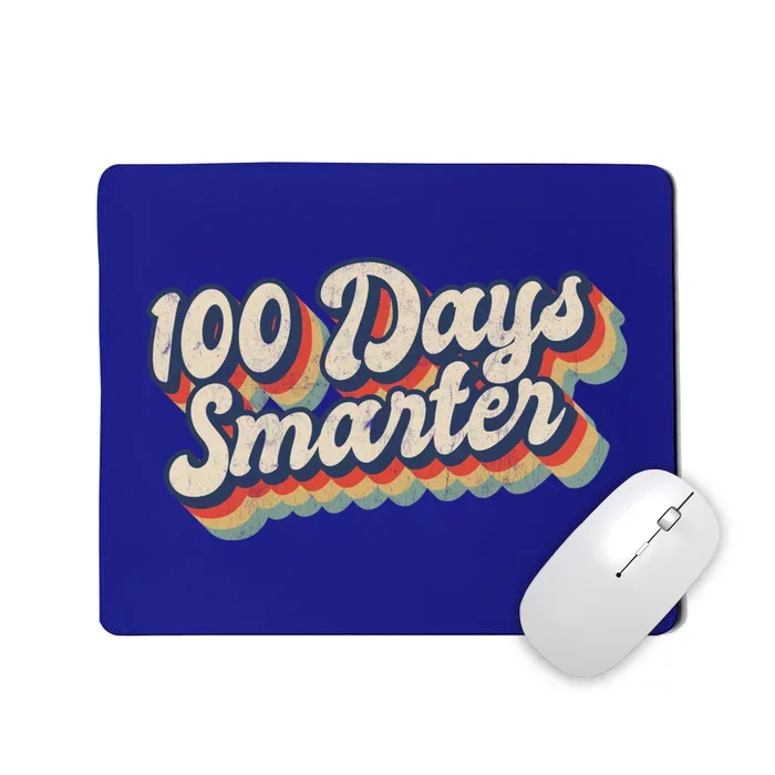 Vintage 100 Days Smarter Teacher Student 100th Day Of School Gift Mousepad