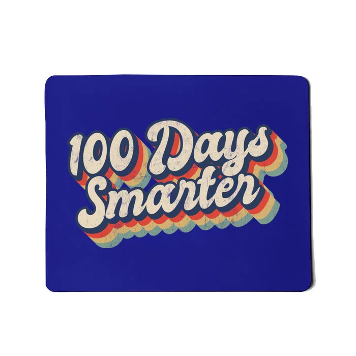 Vintage 100 Days Smarter Teacher Student 100th Day Of School Gift Mousepad