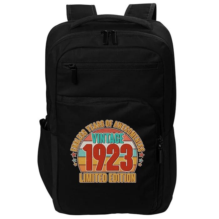 Vintage 1923 Endless Years Of Awesomeness Limited Edition 100th Birthday Impact Tech Backpack