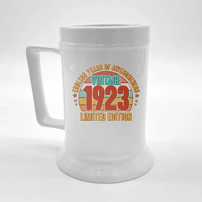 Vintage 1923 Endless Years Of Awesomeness Limited Edition 100th Birthday Front & Back Beer Stein