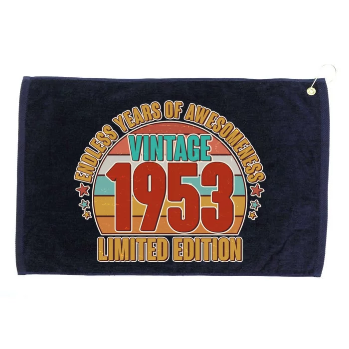 Vintage 1953 Endless Years Of Awesomeness Limited Edition 70th Birthday Grommeted Golf Towel