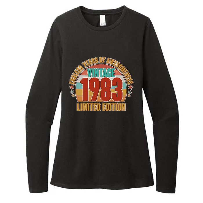 Vintage 1983 Endless Years Of Awesomeness Limited Edition 40th Birthday Womens CVC Long Sleeve Shirt