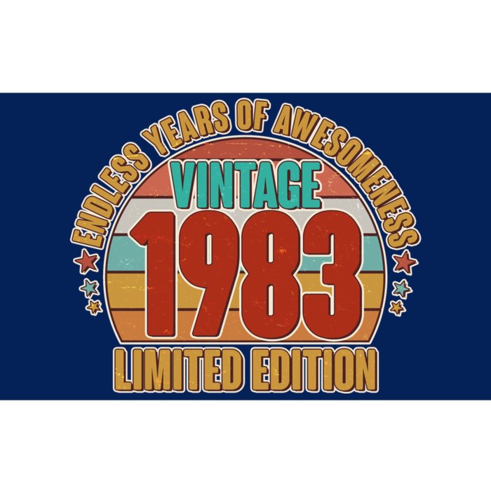 Vintage 1983 Endless Years Of Awesomeness Limited Edition 40th Birthday Bumper Sticker