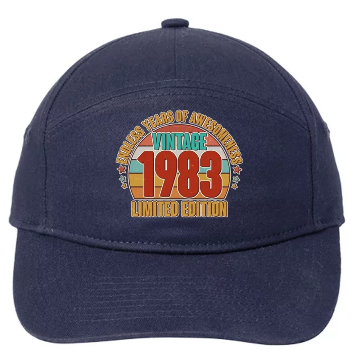 Vintage 1983 Endless Years Of Awesomeness Limited Edition 40th Birthday 7-Panel Snapback Hat