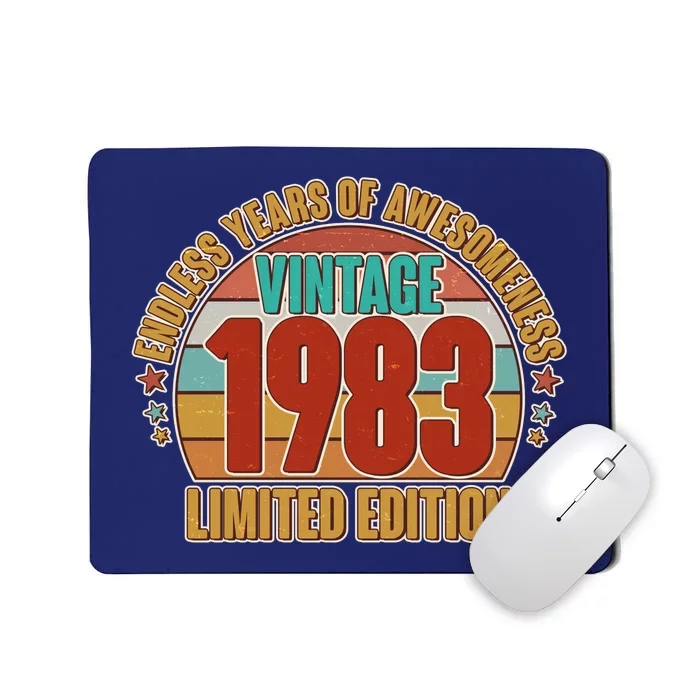 Vintage 1983 Endless Years Of Awesomeness Limited Edition 40th Birthday Mousepad