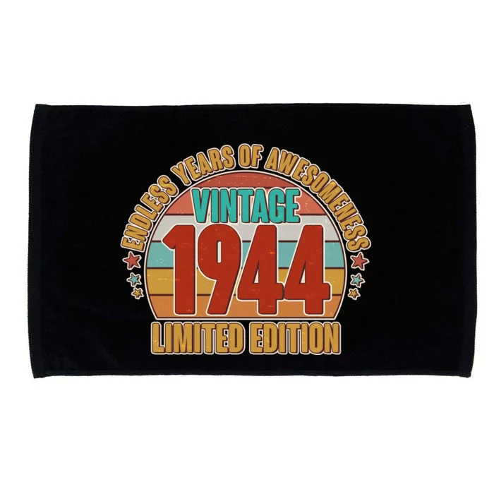 Vintage 1944 Endless Years Of Awesomeness Limited Edition 80th Birthday Microfiber Hand Towel