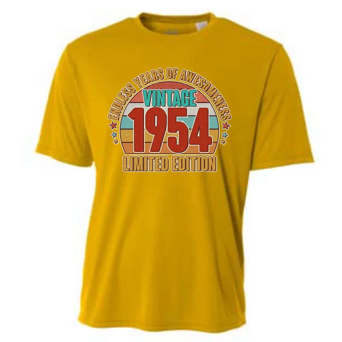 Vintage 1954 Endless Years Of Awesomeness Limited Edition 70th Birthday Cooling Performance Crew T-Shirt