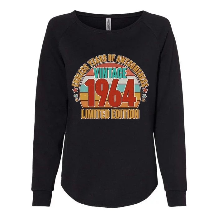 Vintage 1964 Endless Years Of Awesomeness Limited Edition 60th Birthday Womens California Wash Sweatshirt