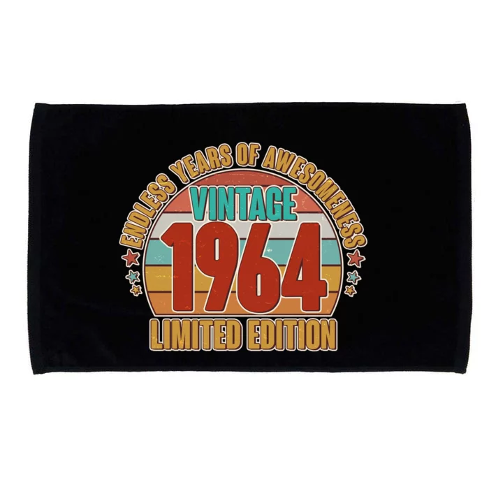 Vintage 1964 Endless Years Of Awesomeness Limited Edition 60th Birthday Microfiber Hand Towel