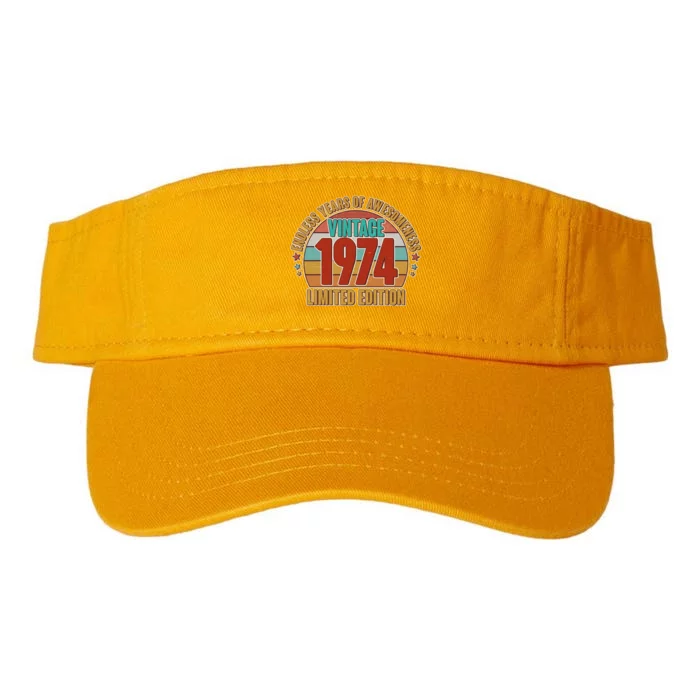 Vintage 1974 Endless Years Of Awesomeness Limited Edition 50th Birthday Valucap Bio-Washed Visor