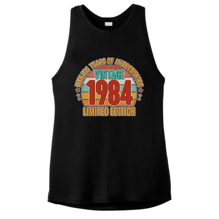 Vintage 1984 Endless Years Of Awesomeness Limited Edition 40th Birthday Ladies Tri-Blend Wicking Tank