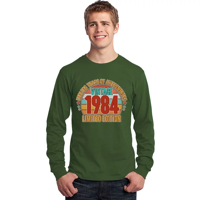 Vintage 1984 Endless Years Of Awesomeness Limited Edition 40th Birthday Long Sleeve Shirt