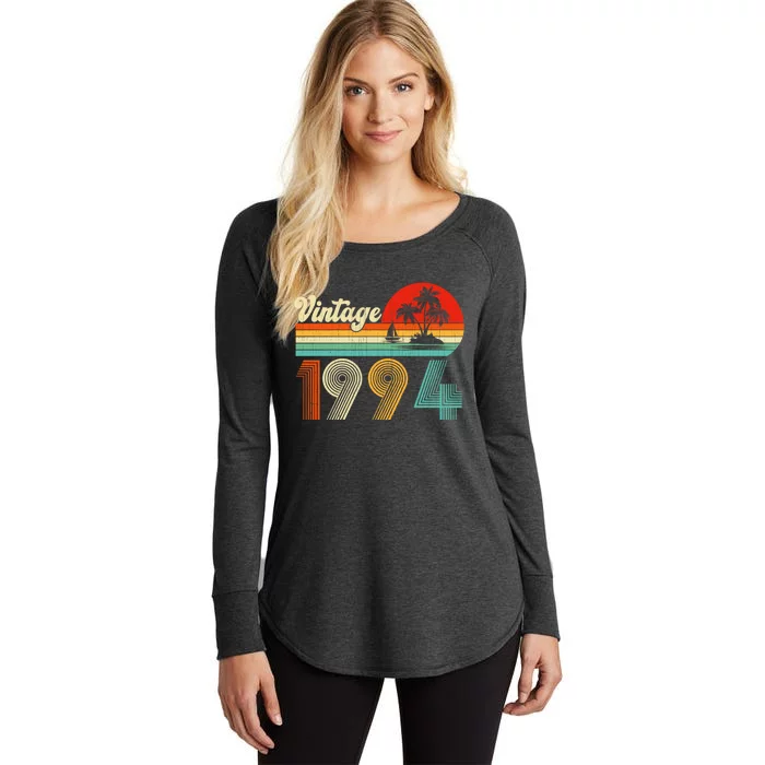 Vintage 1994 Funny 30th Birthday Gifts 30 Years Old Retro Women's Perfect Tri Tunic Long Sleeve Shirt