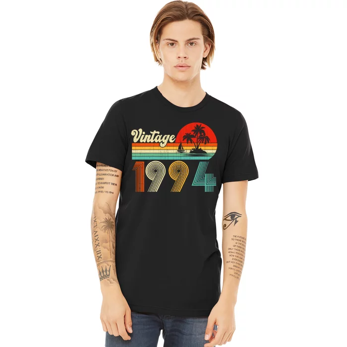 Vintage 1994 Funny 30th Birthday Gifts 30 Years Old Retro Premium T-Shirt